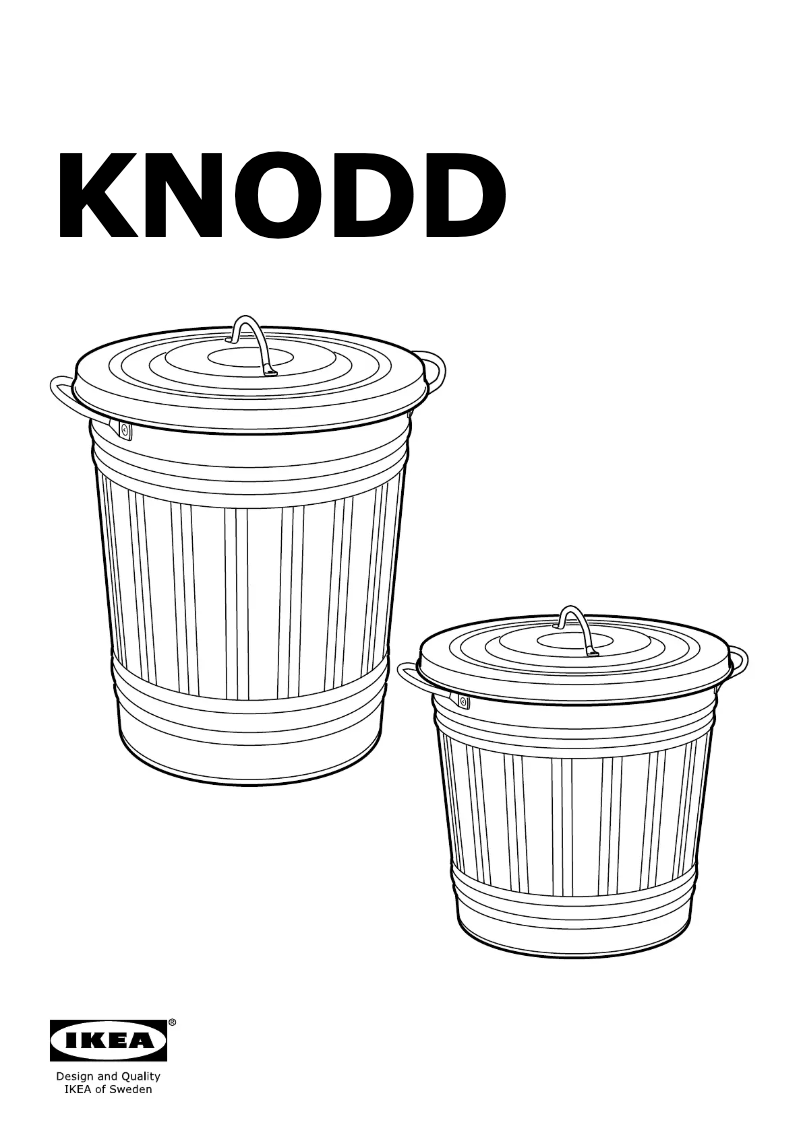 Página 1 del manual Manual de usuario Ikea KNODD 203.122.51