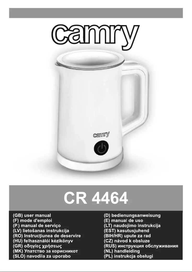 Page 1 de la notice Manuel utilisateur Camry CR 4464