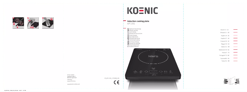 Page n°1 - Manuel utilisateur Koenic KIP 1331
