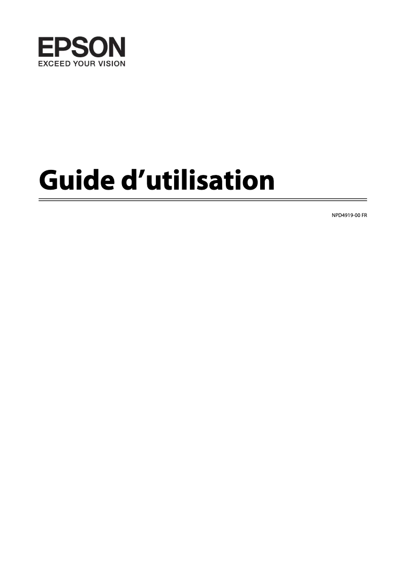 Image de la première page du manuel de l'appareil XP-510 Expression Premium