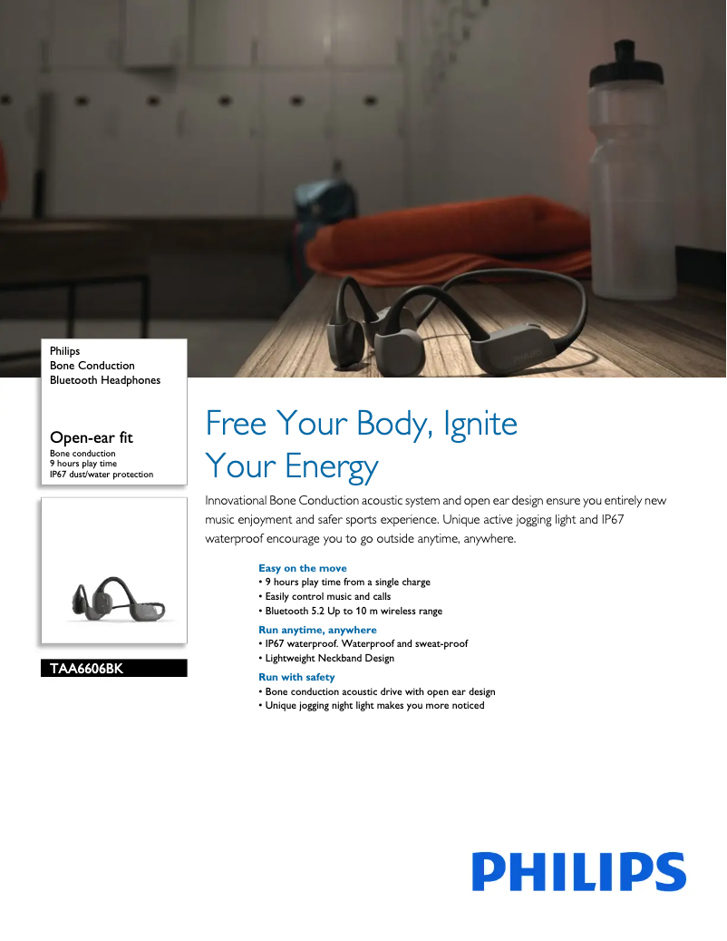 Page n°1 - Fiche technique Philips TAA6606