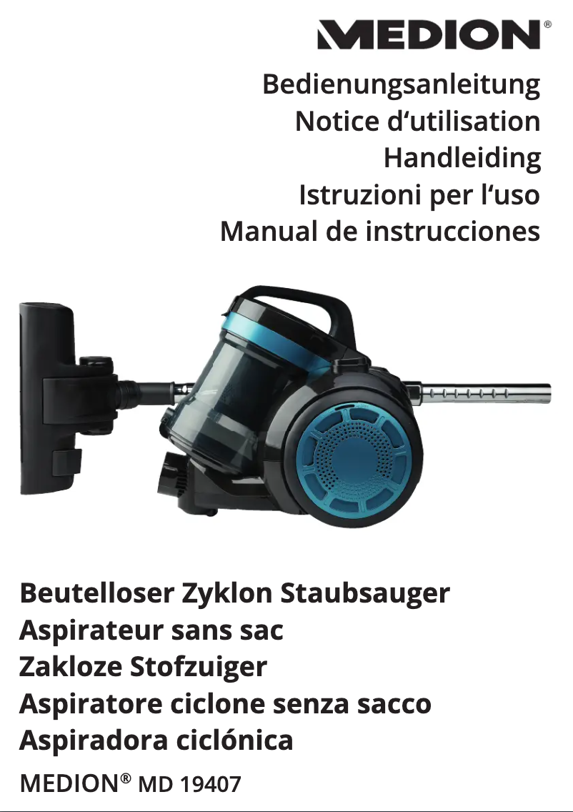 Image de la première page du manuel de l'appareil MD 19407