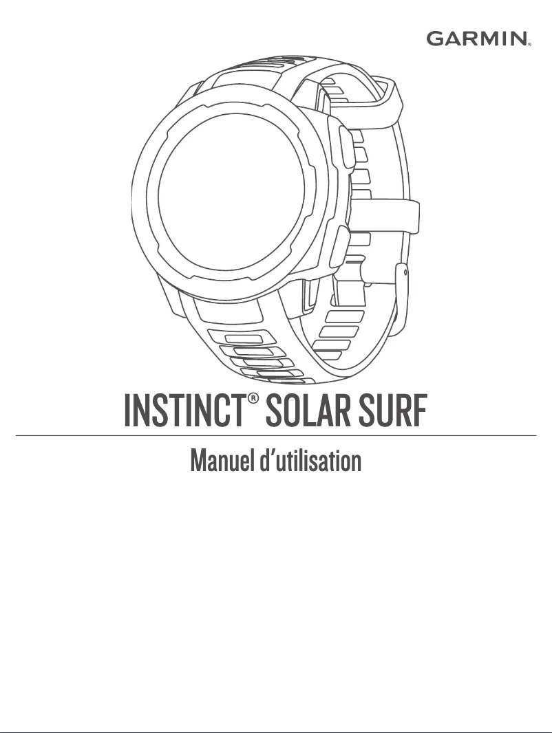 Page 1 de la notice Manuel utilisateur Garmin Instinct Solar Surf