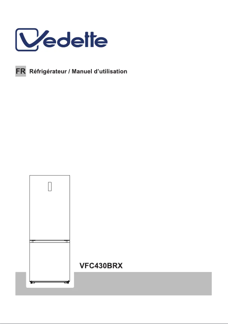 Image de la première page du manuel de l'appareil VFC430BRX