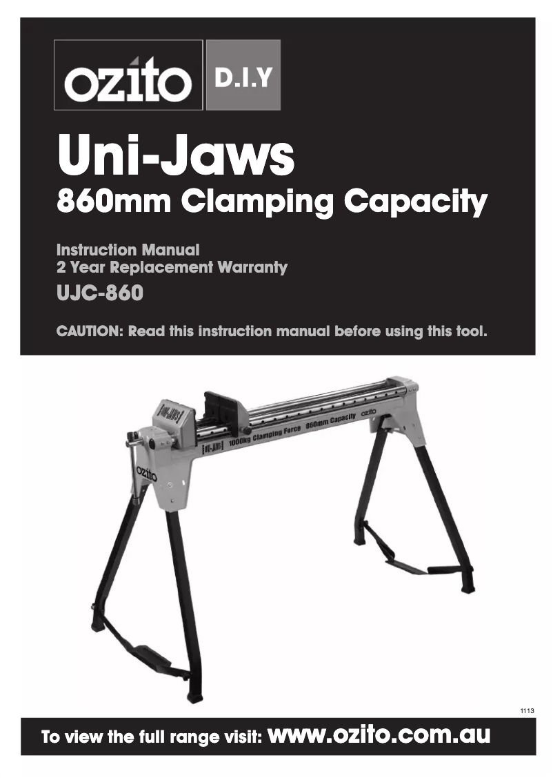 Página 1 del manual Manual de usuario Ozito UJC-860