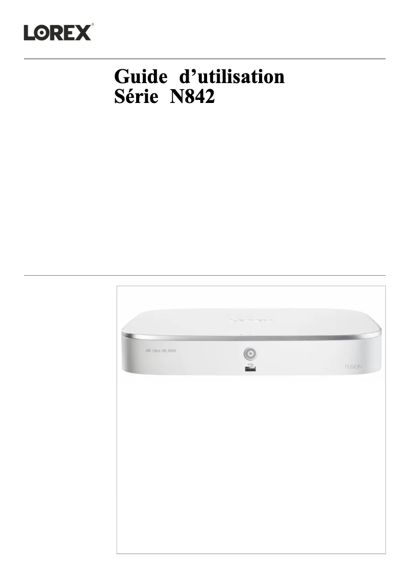 Page 1 of the manual User Manual Lorex AY41TR-KTK2-MTK1