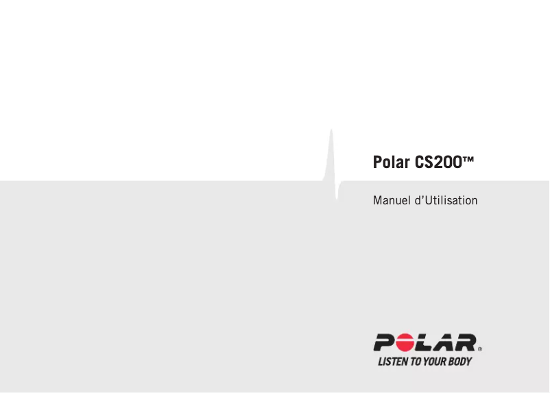 Image de la première page du manuel de l'appareil CS200