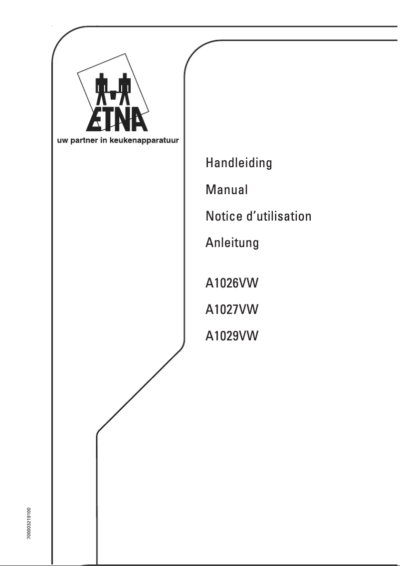 Page 1 de la notice Manuel utilisateur Etna A1029VWZTA