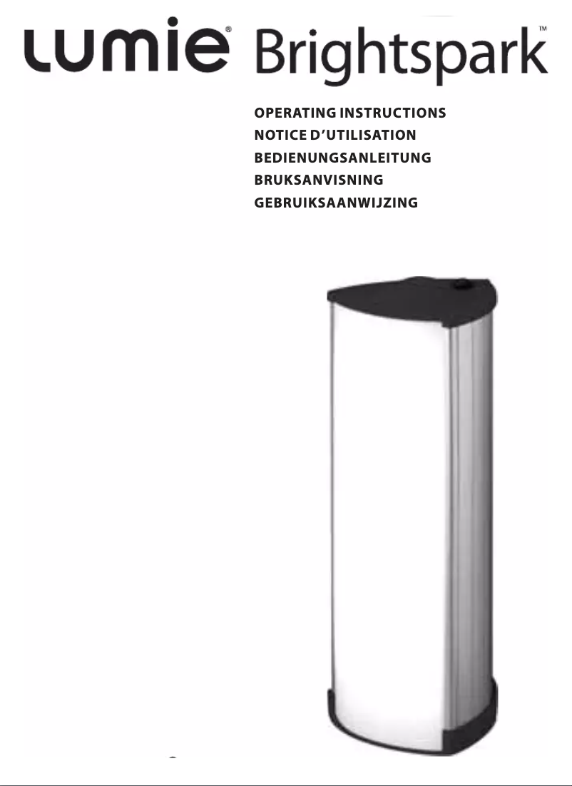 Page n°1 - Manuel utilisateur Lumie Brightspark