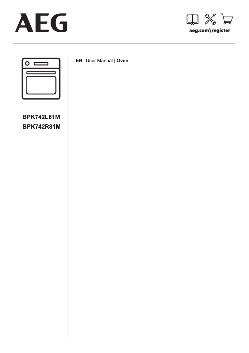 Page 1 de la notice Manuel utilisateur AEG BPK742L81M