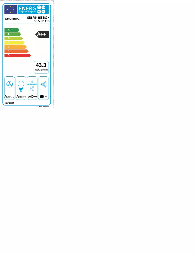 Page 1 de la notice Manuel utilisateur Grundig GDSP5485BBSCH