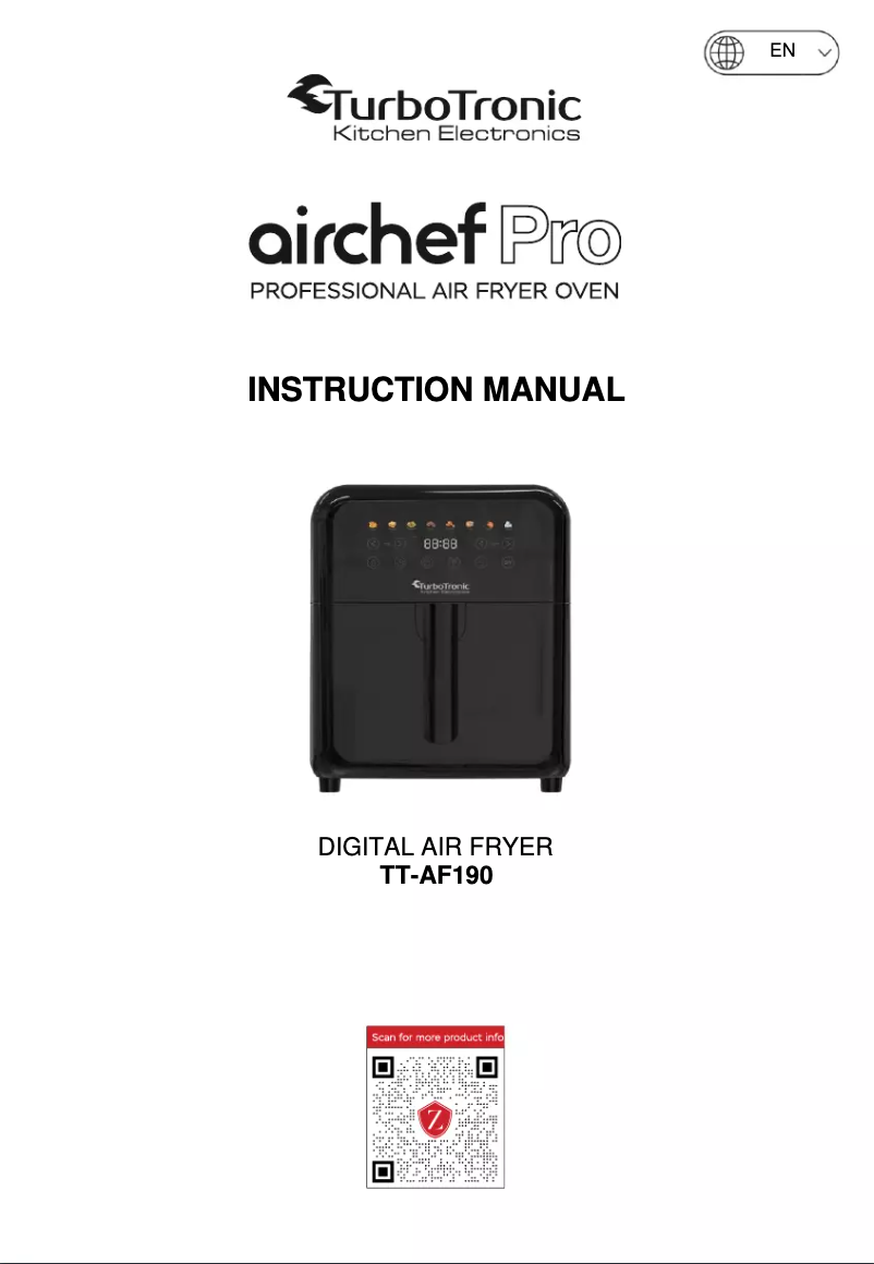 Page n°1 - Manuel utilisateur TurboTronic TT-AF190