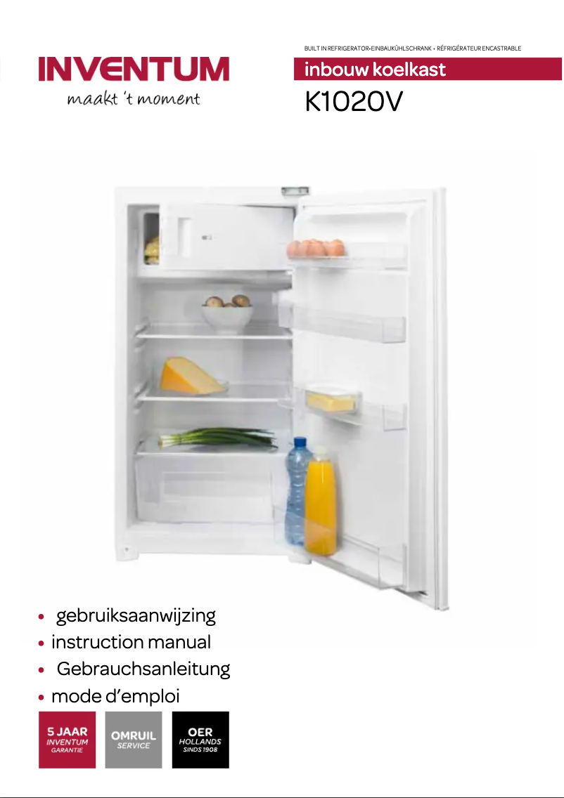 Page n°1 - Manuel utilisateur Inventum K1020V