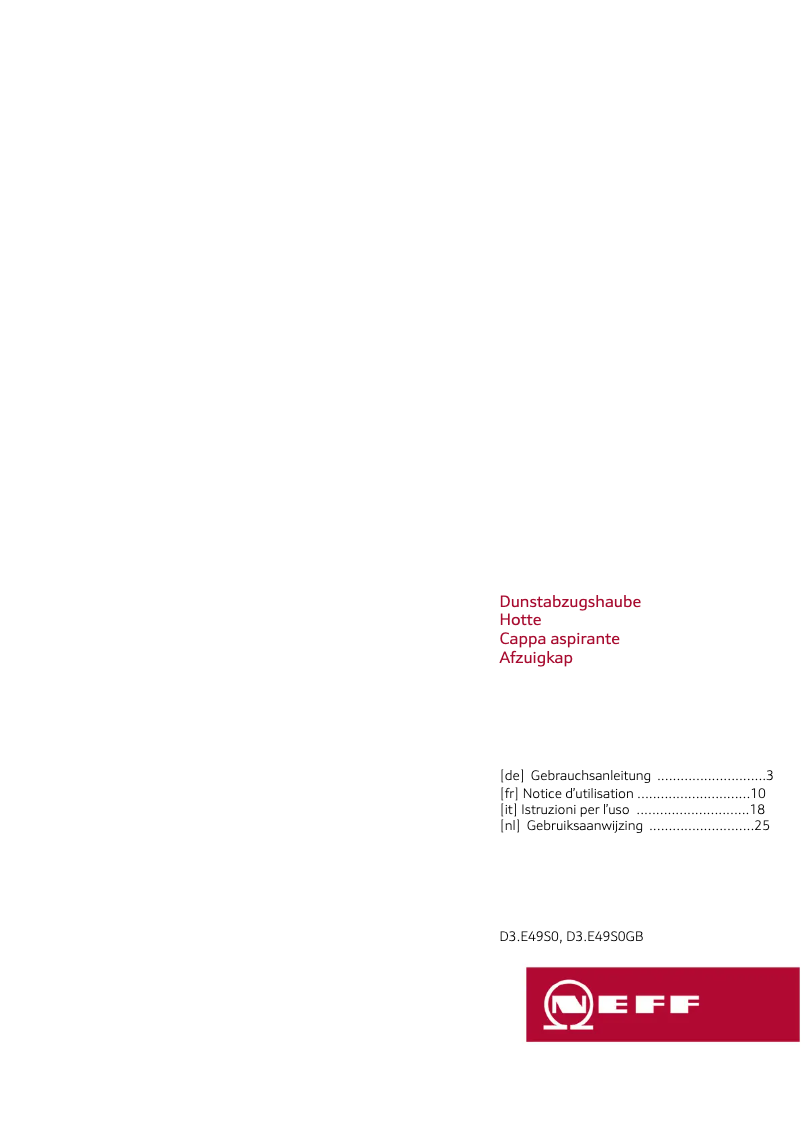 Image de la première page du manuel de l'appareil D36E49S0GB