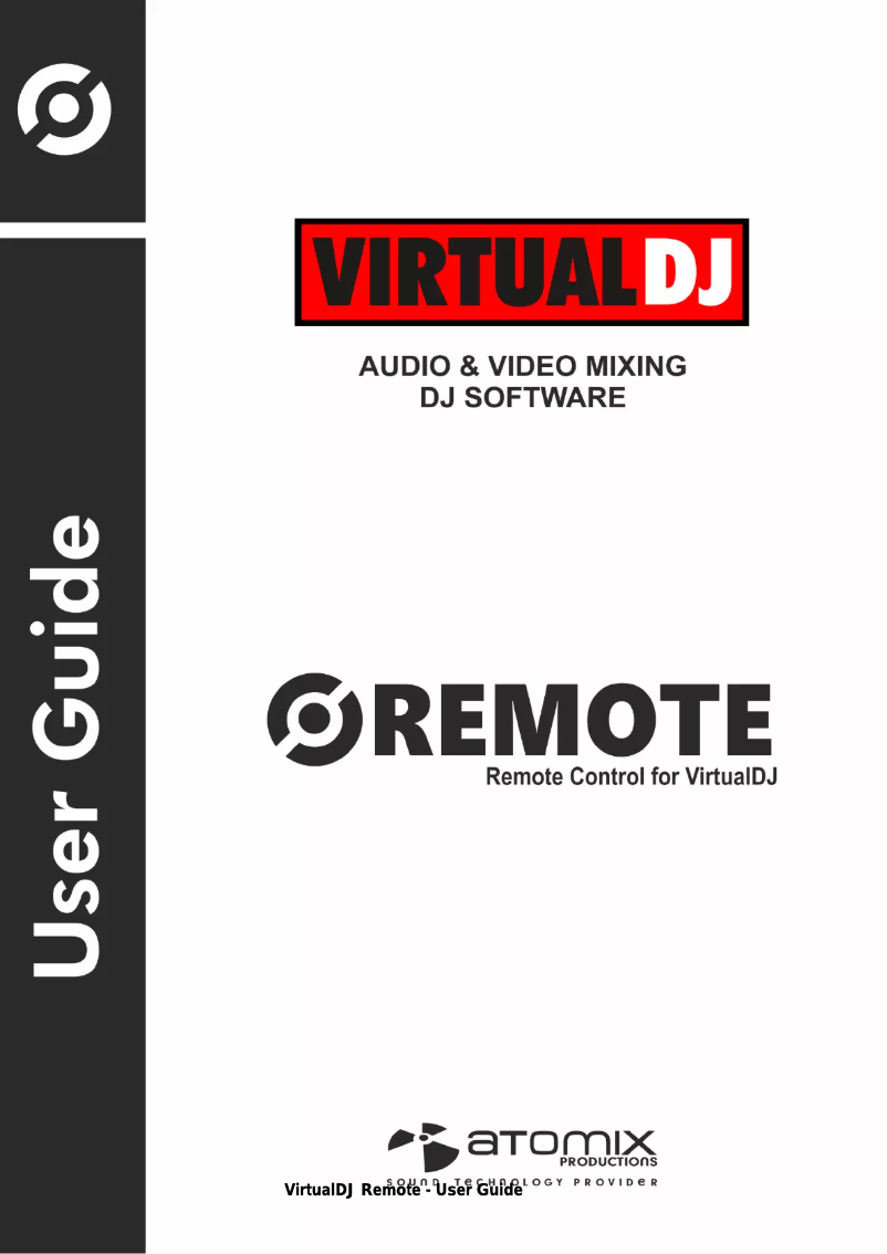 Page 1 de la notice Manuel utilisateur Atomix Virtual DJ Remote