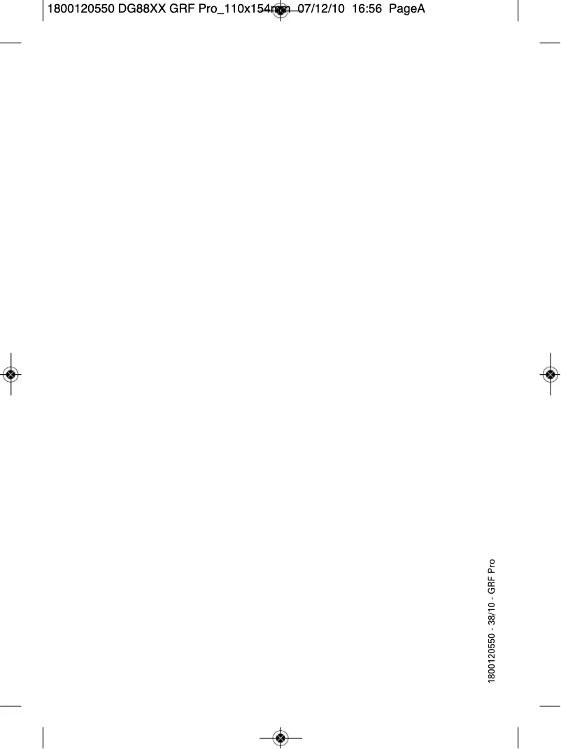 Image de la première page du manuel de l'appareil Pro Perfect DG8850