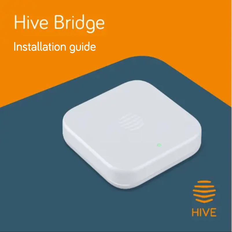 Page n°1 - Manuel utilisateur Hive Bridge