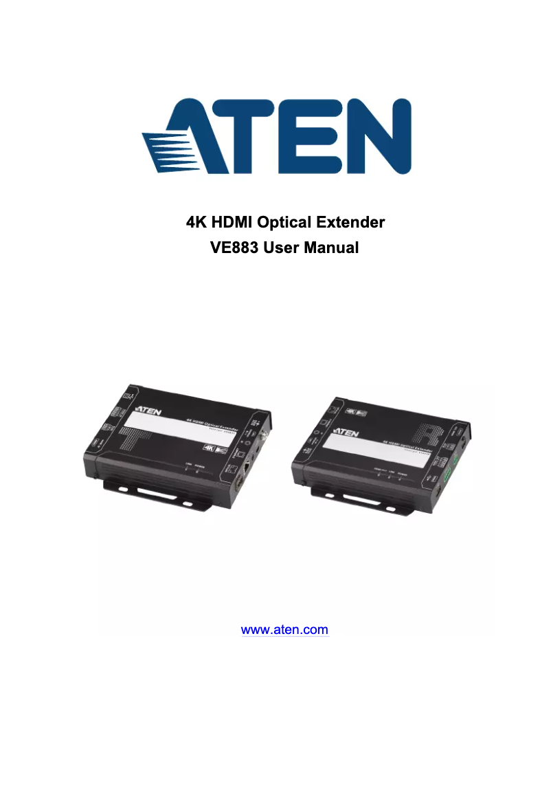 Página 1 del manual Manual de usuario ATen VanCryst VE883