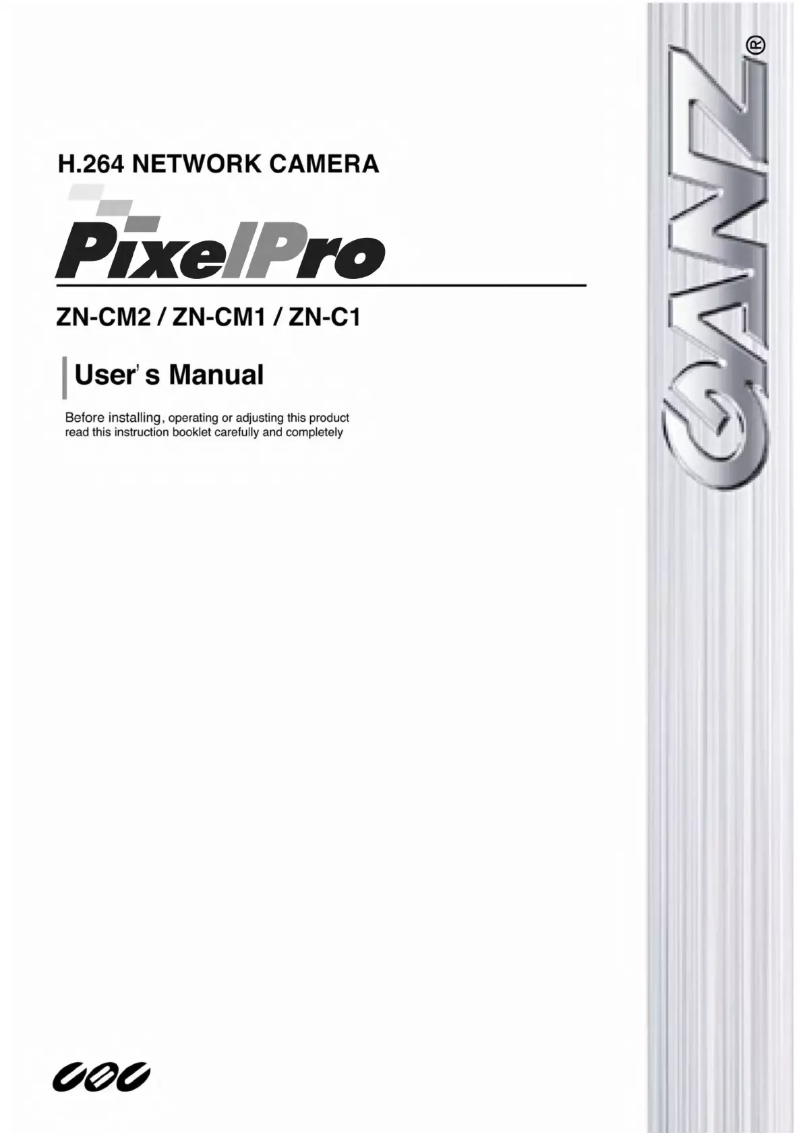 Page 1 de la notice Manuel utilisateur Ganz PixelPro ZN-C1M