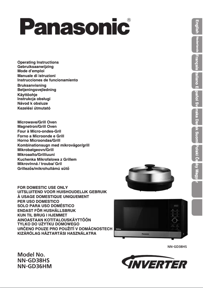 Page n°1 - Manuel utilisateur Panasonic NN-GD38