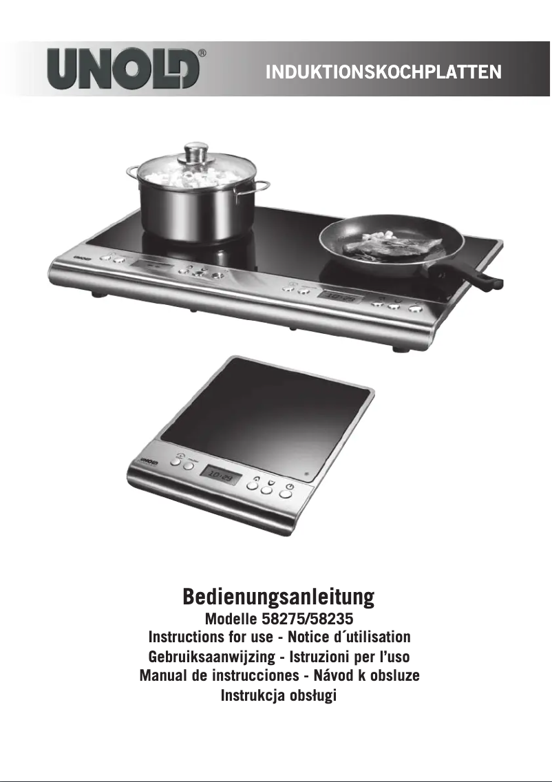 Page 1 de la notice Manuel utilisateur Unold 58275