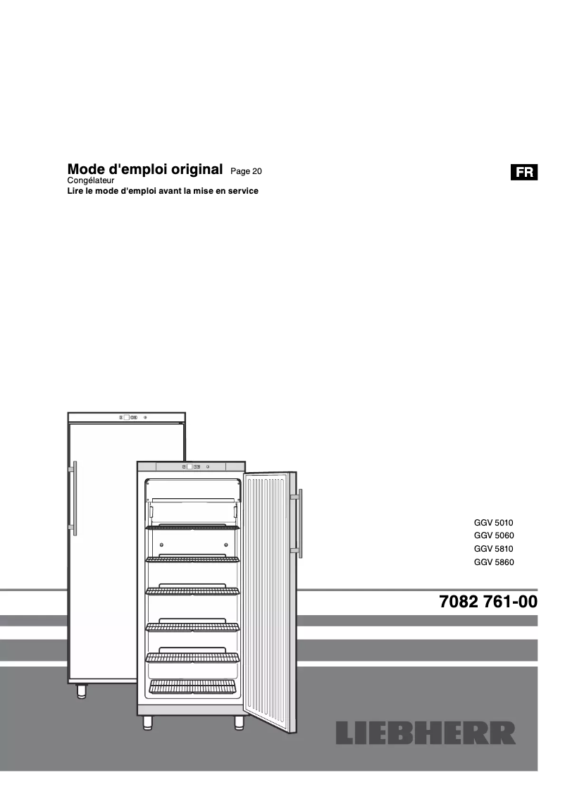 Page n°1 - Manuel utilisateur Liebherr GGv 5060 ProfiLine