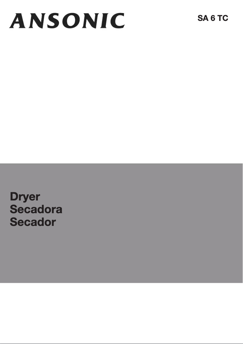 Page 1 de la notice Manuel utilisateur Ansonic SA 6