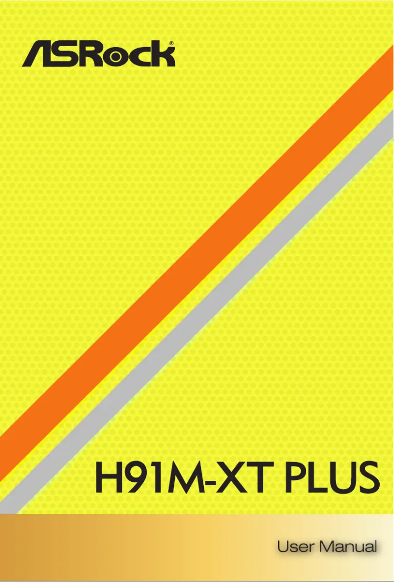 Page n°1 - Manuel utilisateur Asrock H91M-XT PLUS