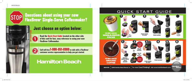 Page n°1 - Guide de démarrage rapide Proctor Silex 49961PS