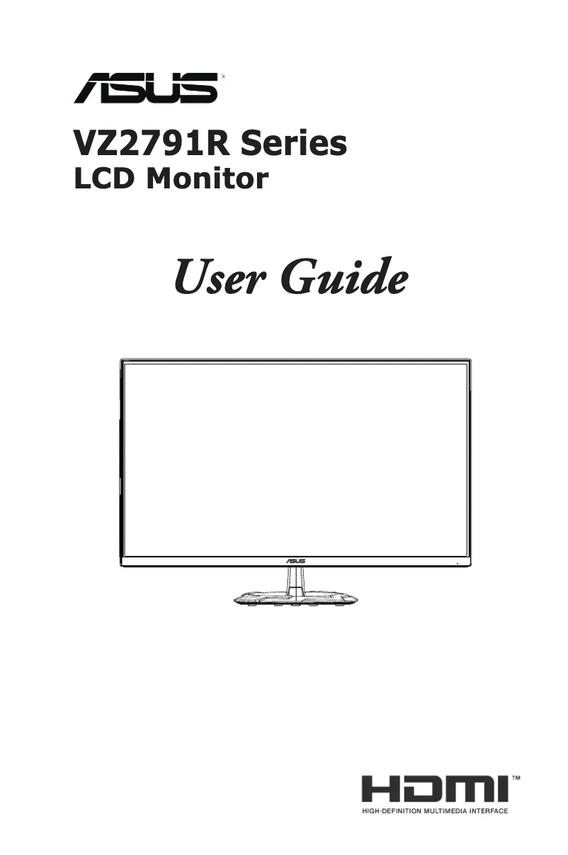 Image de la première page du manuel de l'appareil VZ279QG1R