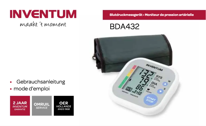 Image de la première page du manuel de l'appareil BDA432