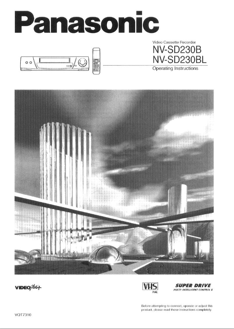 Image de la première page du manuel de l'appareil NV-SD230B