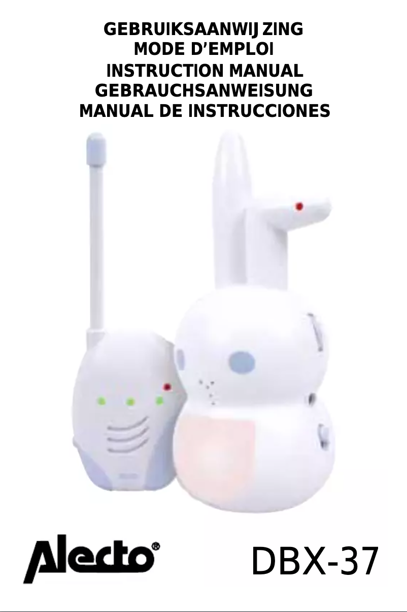 Page n°1 - Manuel utilisateur Alecto DBX-37