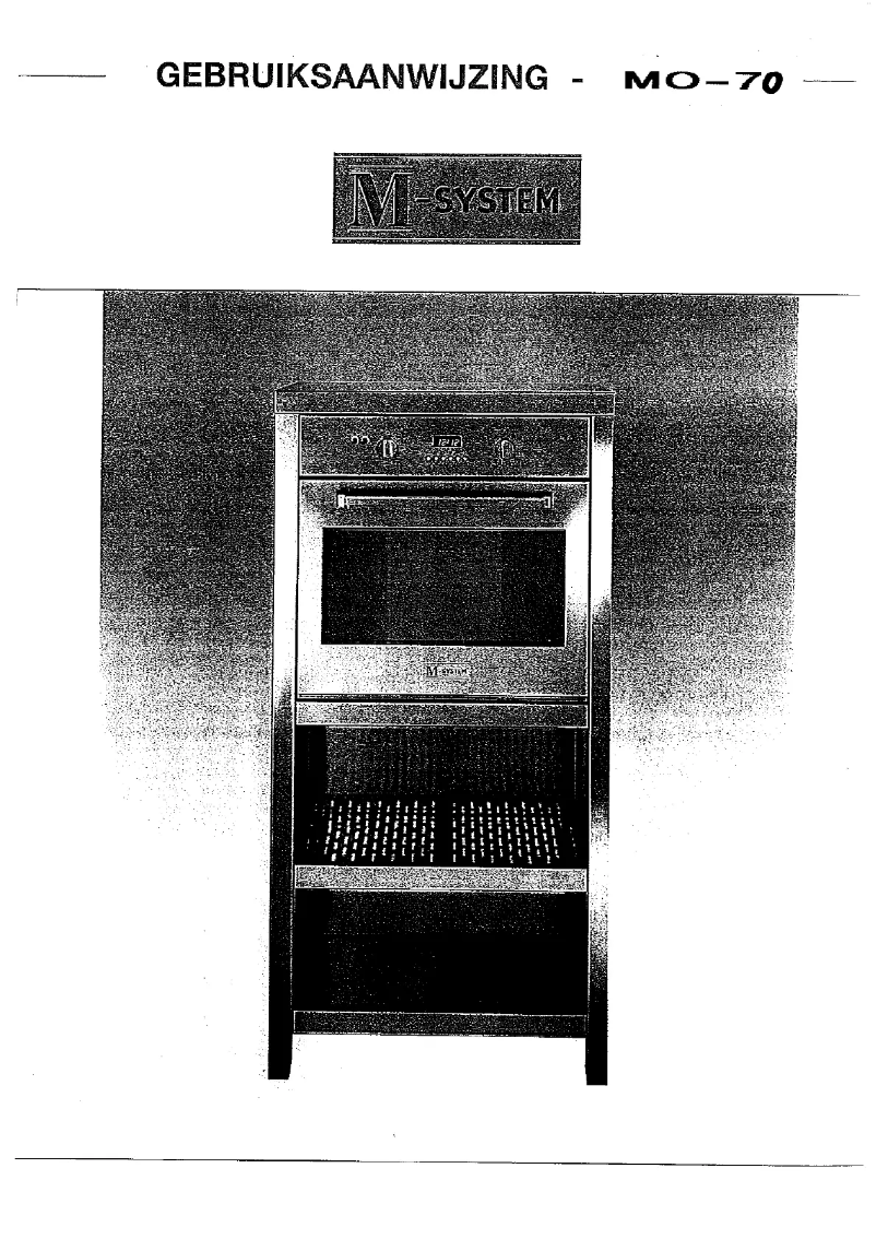 Image de la première page du manuel de l'appareil MO-70