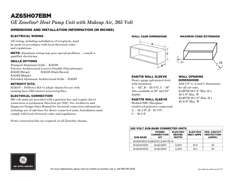 Image de la première page du manuel de l'appareil AZ65H07EBM