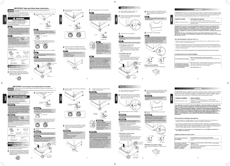 Image de la première page du manuel de l'appareil WDP6M