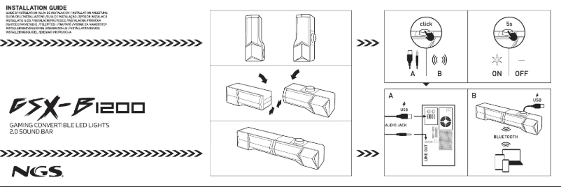 Page 1 de la notice Manuel utilisateur NGS GSX-B1200