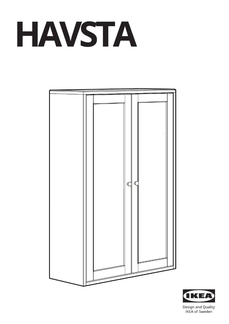 Page 1 de la notice Manuel utilisateur Ikea HAVSTA 803.910.47