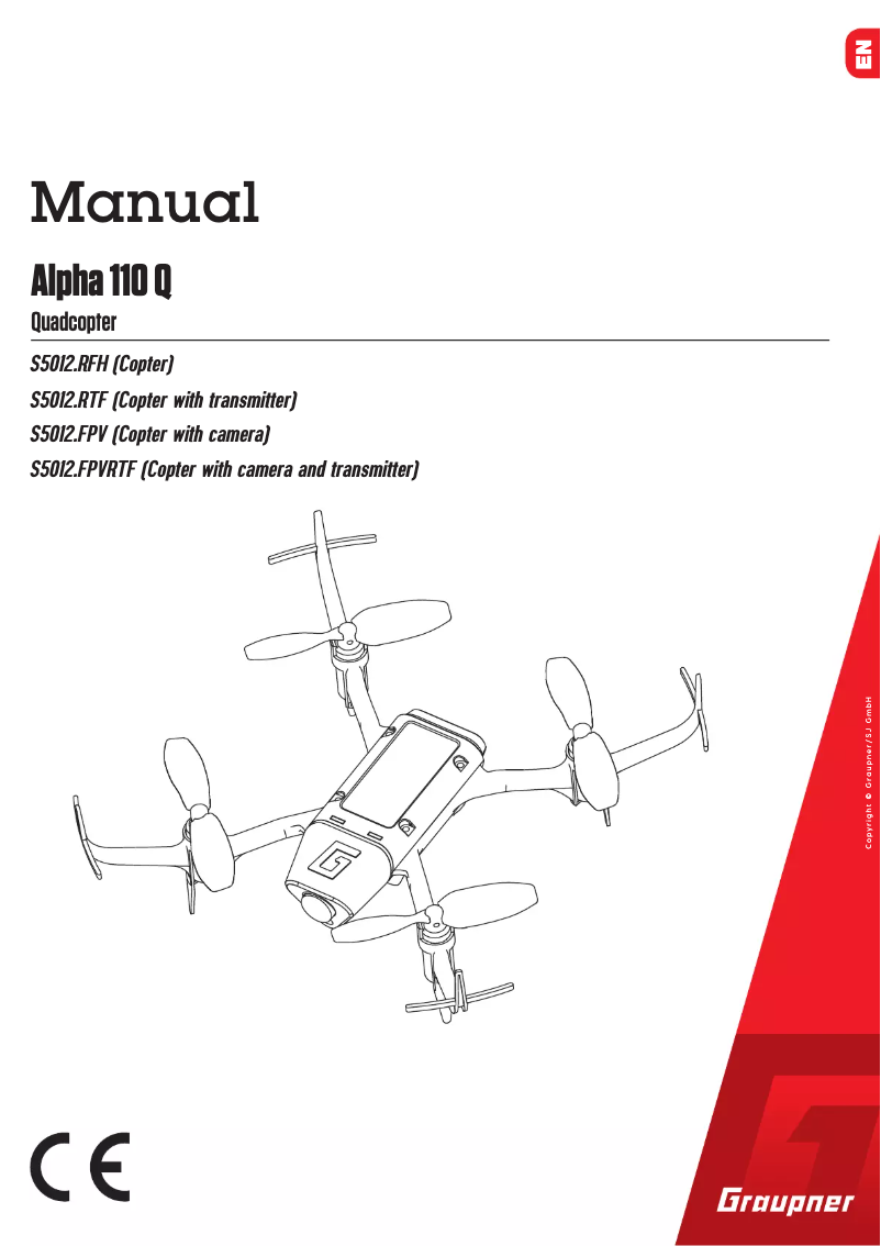 Page n°1 - Manuel utilisateur Graupner Alpha 110