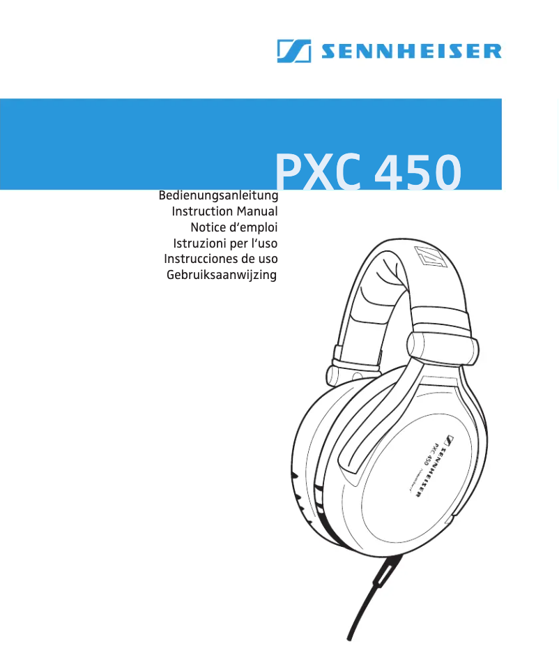 Image de la première page du manuel de l'appareil PXC 450