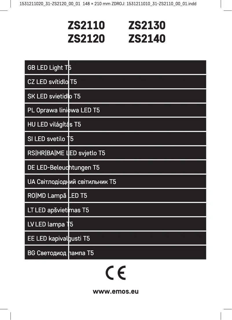 Page n°1 - Manuel utilisateur Emos ZS2120