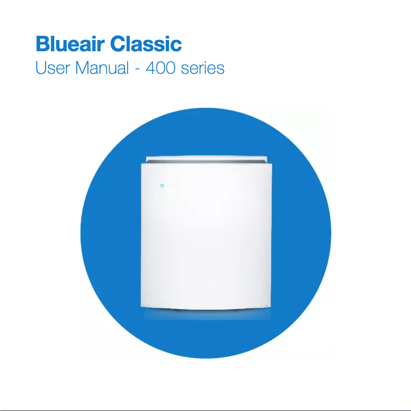 Page n°1 - Manuel utilisateur Blueair Classic 405 PA