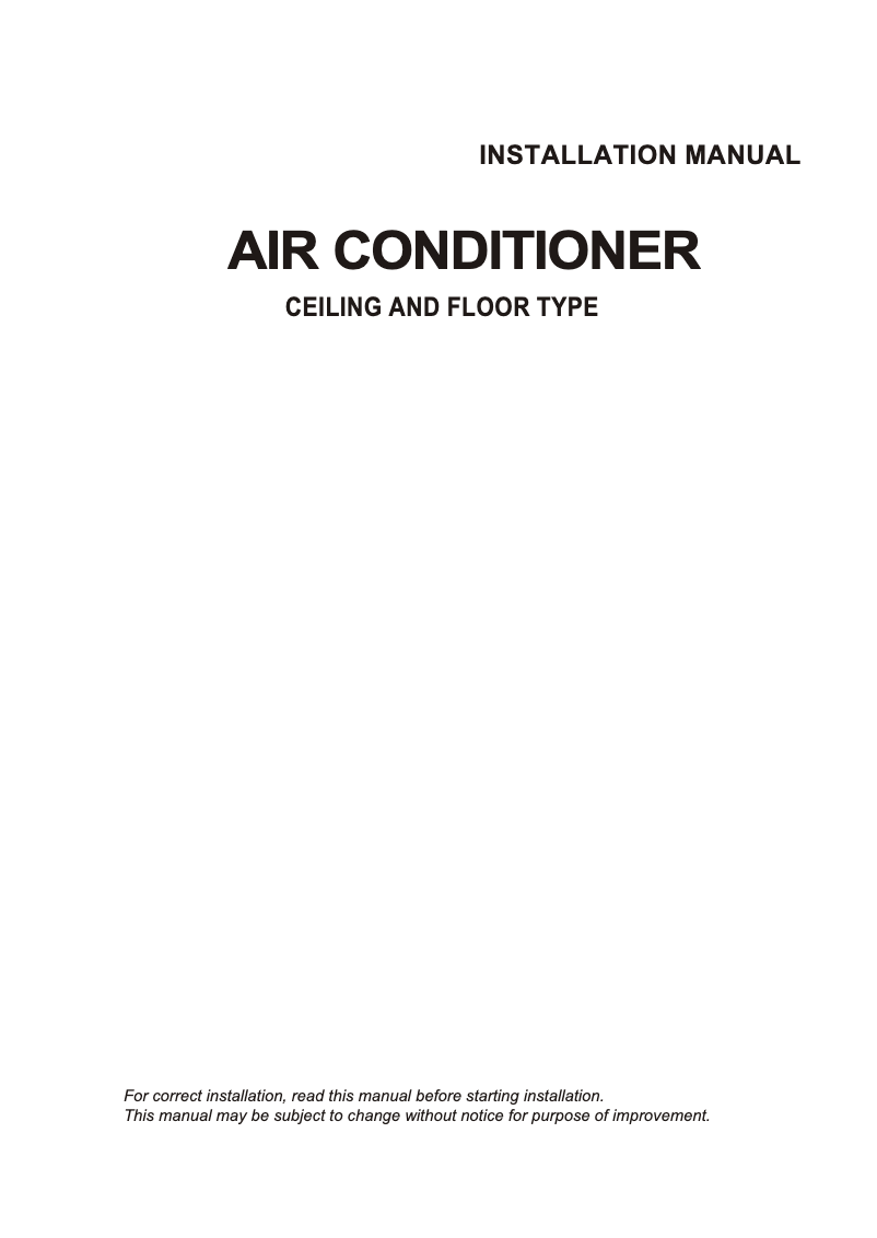 Image de la première page du manuel de l'appareil MUB-18HRN1