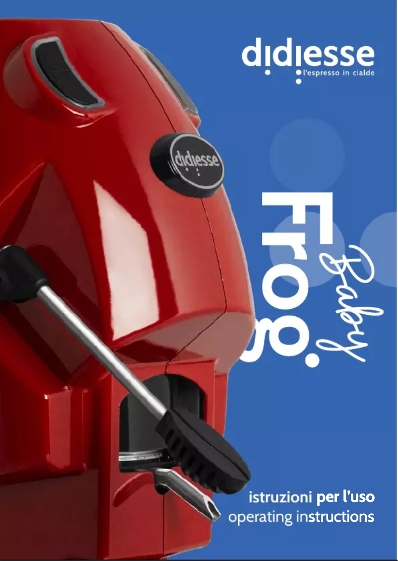 Page n°1 - Manuel utilisateur Didiesse Baby Frog