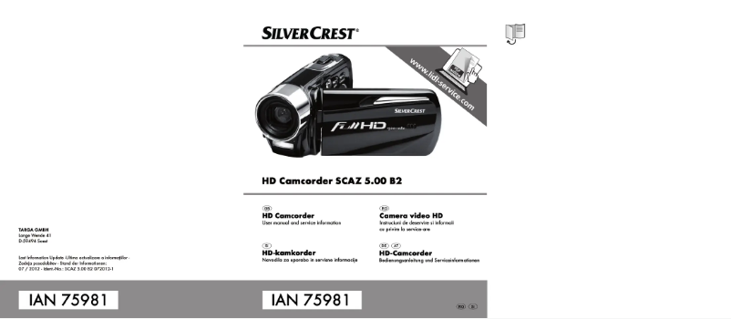 Page n°1 - Manuel utilisateur SilverCrest SCAZ 5.00 A2
