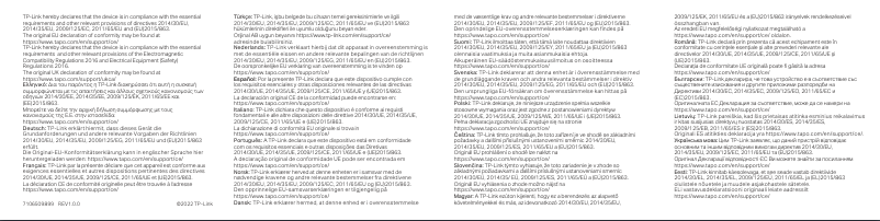 Page 1 de la notice Manuel utilisateur TP-Link Tapo A100