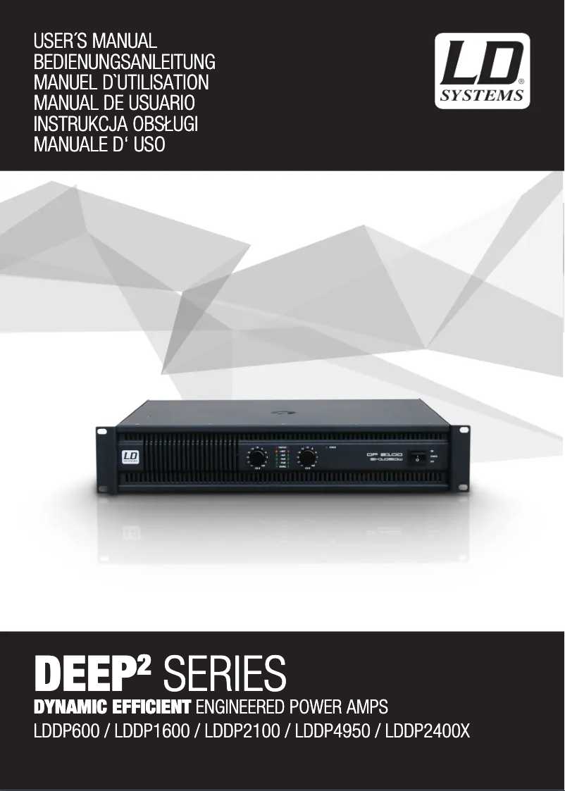 Image de la première page du manuel de l'appareil DEEP2 1600