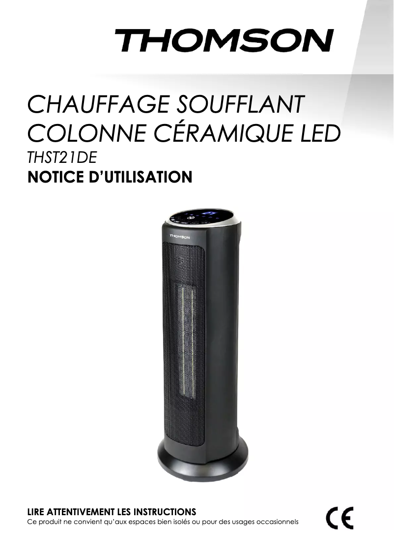 Página 1 del manual Manual de usuario Thomson THST21DE