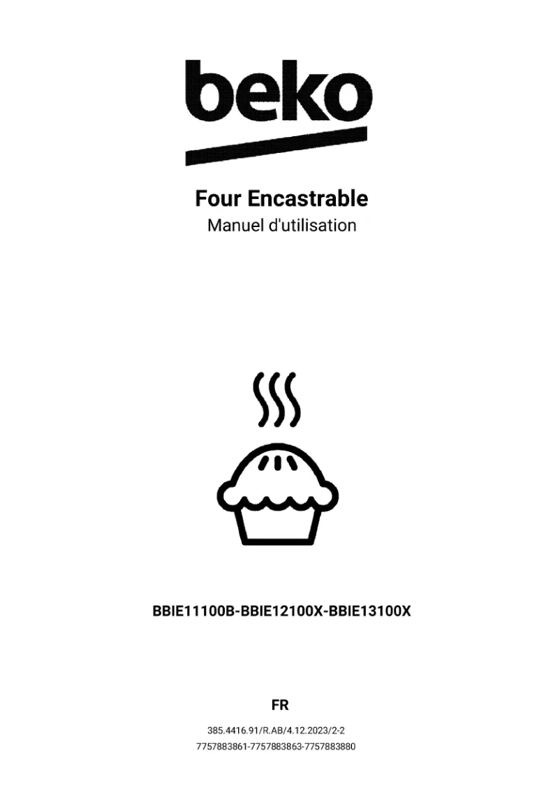 Image de la première page du manuel de l'appareil BBIE12100X