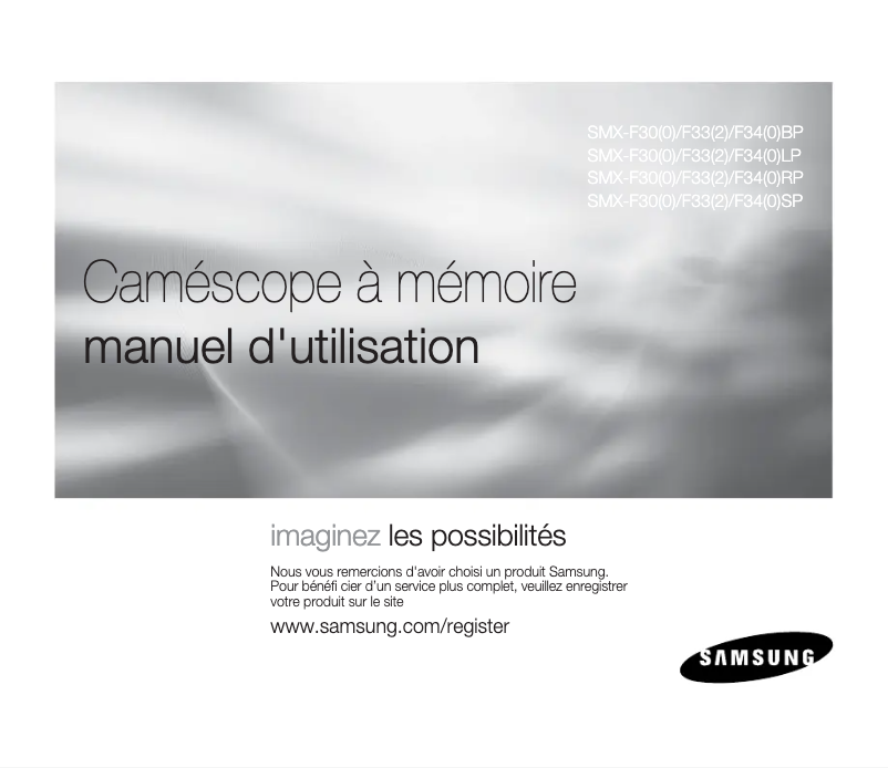 Image de la première page du manuel de l'appareil SMX-F30LP